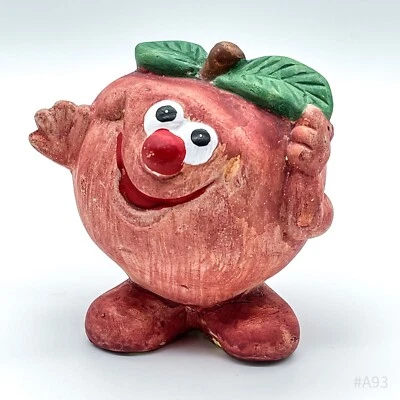 Keramikfigur Apfel mit Gesicht Apfelfigur Dekofigur „Apfel“ - Rot 6x8,5cm - Bild 1 von 4