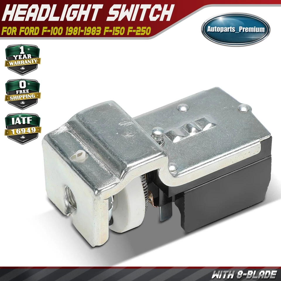 Interruptor de faros para Ford F-100 1981-1983 F-150 F-250 F-350 Bronco 1981-1986 GAS Foto 1 de 4
