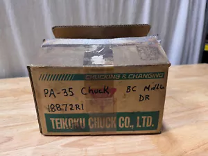 Mandril Teikoku PA-35 PA Pin Arbor Power Chuck nuevo 180A - Imagen 1 de 8