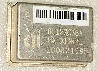 Used CTI OC12SC36A 10MHZ OCXO Crystal Oscillator +12V Square wave EFC - Image 1 of 3