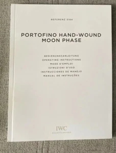 IWC Watch Manual Instructions Portofino Hand Wound Moon Phase 5164 Paperwork - Picture 1 of 1