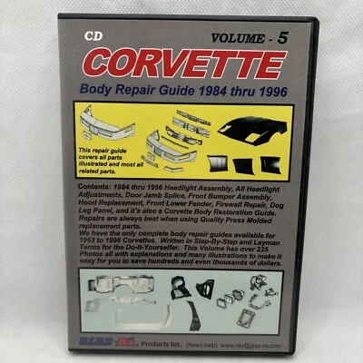 1984-1996 Corvette Body Repair Guide Headlights and Front Repairs Vol 5 Tested - Image 1 of 4