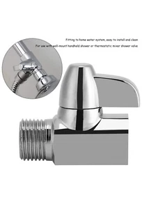 3 Way Shower Diverter Tee Connector T Adapter Valve for Bathroom G1/2  USA Selle - Picture 1 of 8