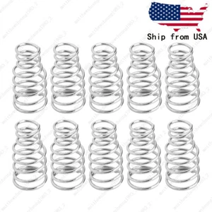 10 Pezzi Molle di Montaggio Pickup Singola Bobina 12x4,5-6,5 per Fender SQ Strat Tele - Foto 1 di 6