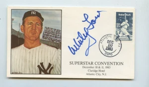 Whitey Ford Signed Super Star Convention Envelope Dec 10th 198 - Picture 1 of 2