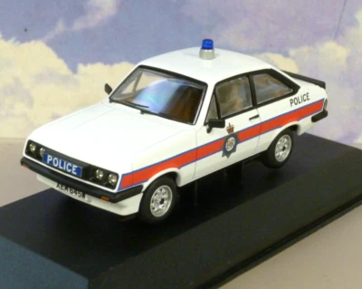 CORGI VANGUARDS 1/43 1980 FORD ESCORT MKII MK2 RS2000 MERSEYSIDE POLICE VA14904 - Image 1 of 3