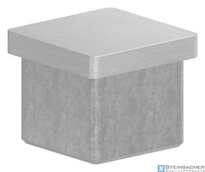 Edelstahl Einsteckkappe für Rohr 30x30x2,0 mm, V2A | STEINBACHER© - Bild 1 von 3