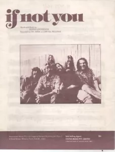 DR. HOOK Rare 1976 Australian Only Original OOP Pop Sheet Music "If Not You" - Picture 1 of 1