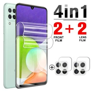 Pour Samsung A12 A32 A51 A71 A52 5G A54 A14 Hydrogel Protecteur d'écran / Verre Lentille - Photo 1 sur 8