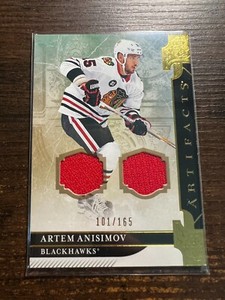 A130,156 - 2019-20 Artifacts Materials Gold #87 Artem Anisimov/165 Jersey