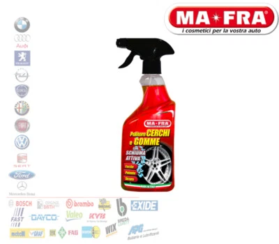 MA-FRA PULITORE CERCHI GOMME DETERGENTE SCHIUMA ATTIVA 500ML AUTO H0787