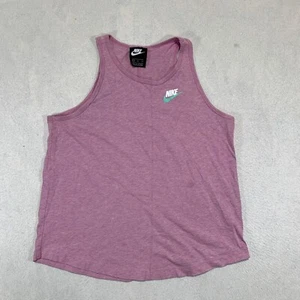 Nike Tank Top Girls XL Pink CJ7548 Lightweight Sleeveless Top Curved Hem - Picture 1 of 8