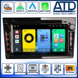 Android CarPlay Vauxhall Zafira Mk2 B schwarz Radio Auto GPS DAB Sat Nav Head Unit - Bild 1 von 12