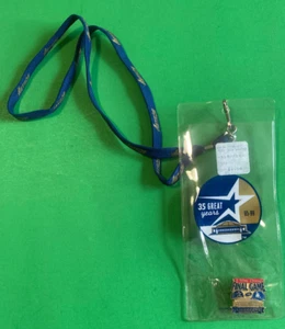 DODGERS @ ASTROS 1999-ÚLTIMO JUEGO @ ASTRODOME "YO ESTUVE ALLÍ" SOLAPA PIN Y CORDÓN - Imagen 1 de 4