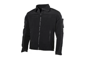 Chaqueta polar táctica negra con velcro - Imagen 1 de 7