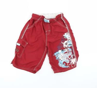 Pumpkin Patch Boys Red Polyester Blend Cargo Shorts Size 4 Years Reg - image 1 of 4