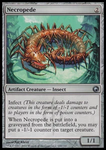 Magic The Gathering Necropede (185/259) Scars of Mirrodin LP Magic The Gathering Magic The Gathering - Imagen 1 de 1
