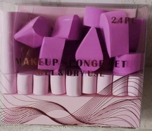 Make-up Schwamm Set Nass und Trocken 24er Set Neu im Paket - Bild 1 von 8