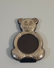 Vintage R. Carr of Sheffield Solid 925 Silver Teddy Bear 6" x 4" Picture Frame