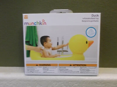 Bañera inflable Munchkin Yellow Duck NUEVA en caja Foto 1 de 4