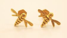 Modern Unique LS 1992 Bug Bee Dragonfly Gold Mens Cufflinks