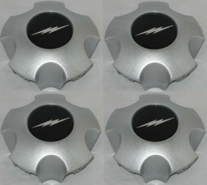 4 CAP DEAL 1997 - 2004 FORD F150 SVT LIGHTNING 18" SILVER WHEEL RIM CENTER CAPS - Picture 1 of 2