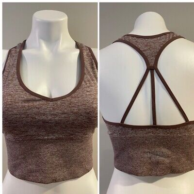 NWT Victorias Secret PINK Seamless Lightly Lined Sports Bra Size LARGE • 24.95€