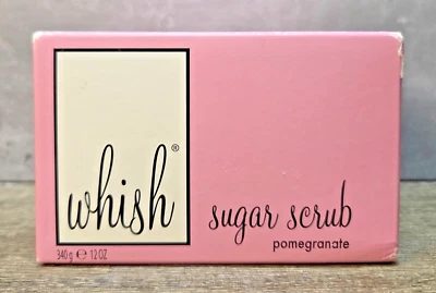 New Whish Pomegranate Three Wishes Sugar Scrub Large 12 oz/340 g Sealed HTF Rare - Image 1 of 4