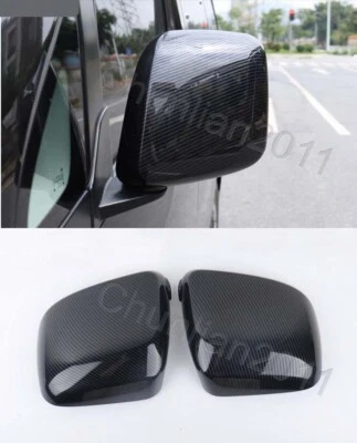 Cubierta de espejos retrovisores laterales para espejo retrovisor Nissan NV200 fibra de carbono Foto 1 de 4