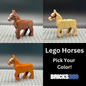 Lego New Horse Riding Horse Farm Animal Castle w/ Moveable Leg - PICK YOUR COLOR - Picture 1 of 15