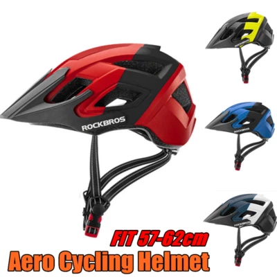 ROCKBROS MTB Road Bike Safety Helmet Cycling Bicycle Helmet W/LED Warning Light  - Image 1 of 4