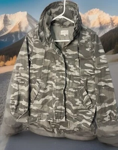 🔥 Jolt • Camo Military Style Utility Zip Up Jacket with Hood • Women’s Sz S - Picture 1 of 12