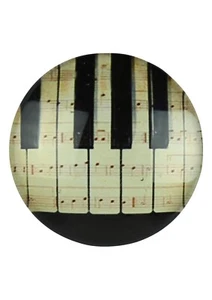 Nuevo diseño de teclado con cúpula de vidrio temática musical pizarra imán piano teclado - Imagen 1 de 2
