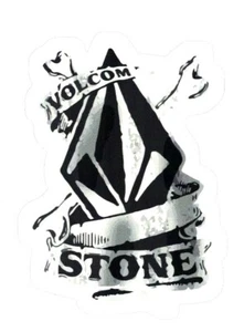 VOLCOM STICKER ~ 3,75" Snowboard Skateboard BMX Skate Surf Black & White NEU - Bild 1 von 1