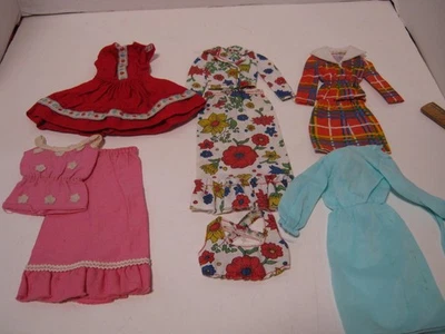 4 1970's Vintage Barbie Midge Outfits - Image 1 of 4