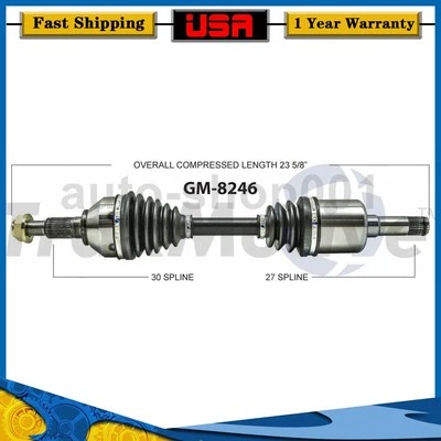 Eje delantero izquierdo CV eje articulado para Chevrolet Cobalt 2,0 L 2010 2009 2008 Foto 1 de 2