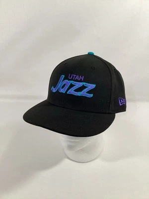 Utah Jazz Hat Cap Black Fitted SIZE 7-1/2 New Era 59Fifty - Image 1 of 4