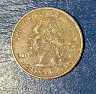 2000-D Washington State  Quarter (Maryland) Error - Missing Clad Layer - Image 1 of 2