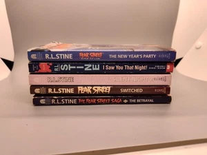 RL Stine Vintage Fear Street Paperback Book Lot (5) Silent Night 2 The Betrayal - Picture 1 of 12