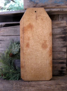 LG Antique Wood  Tombstone Bread Cutting Board Original Surface - Picture 1 of 7