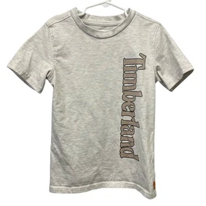 Timberland Kids Size 7 Short Sleeve Cotton Blend Crew Neck Tee Shirt - Picture 1 of 6