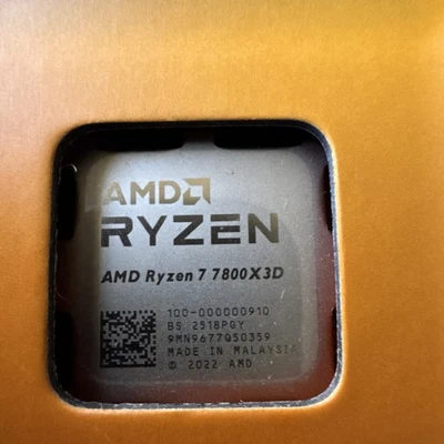 AMD Ryzen 7800X3D Processor (5 GHz, 8 Core, Socket AM5) Boxed - 100-100000910WOF - Image 1 of 4