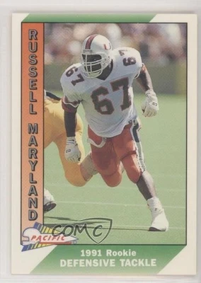 1991 Pacific Russell Maryland (No Red Highlight Line on Back) #536 Rookie RC - Image 1 of 2