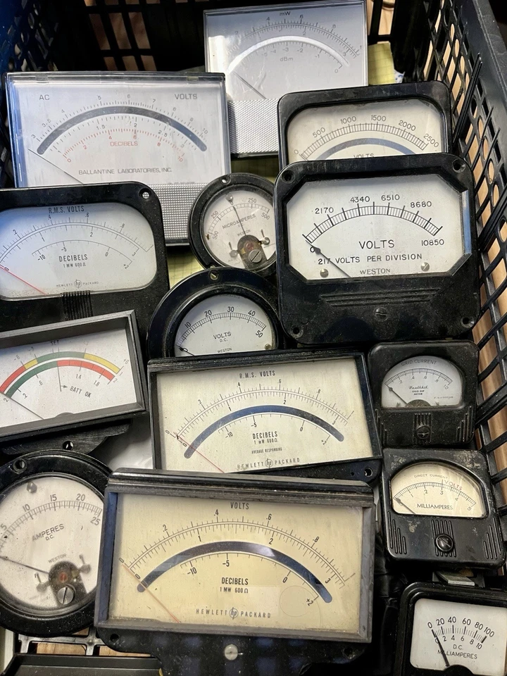 Vintage Instrument Gauges For Lab Testing Gear And Refurbishment Projects  - Image 1 of 1