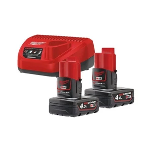 ENERGY KIT 2 BATTERIE 12V 4Ah + CARICABATTERIE M12NRG-402 4933459211 - Imagen 1 de 1
