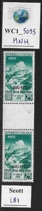 WC1_5095. TRIESTE FTT. Gutter pair 1953 FEAST OF THE MOUNTAIN. Scott 181. MNH - Picture 1 of 1