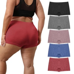 Women's Boyshort Panties Plus Size Boyshorts Underwear for Women Stretch Boxe... - Picture 1 of 5