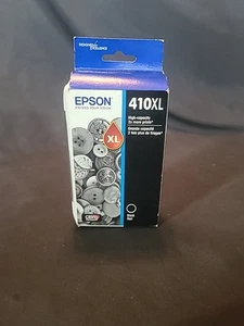 Epson 410XL Duża pojemność Czarny wkład atramentowy Zdeformowane pudełko 03/2027 - Zdjęcie 1 z 4