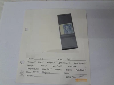 1909 United States George Washington Scott #347 5c Unused Hinged Stamp  - Image 1 of 4