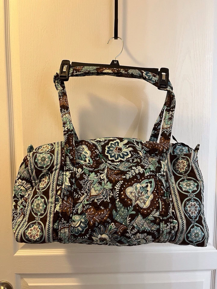 Vera Bradley “JAVA BLUE”  Small Duffel GYM Bag,.  Retired And Rare Pattern. - Image 1 of 4